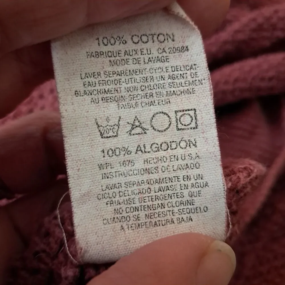 Beacon blanket burgundy red cotton open weave thermal WPL 1675 USA queen king